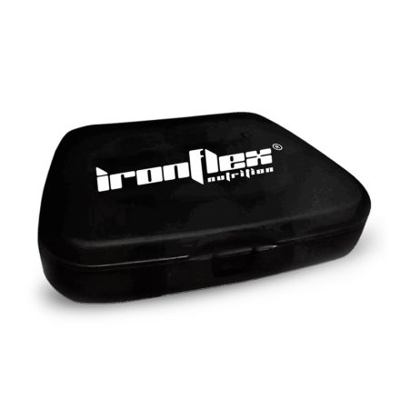 IronFlex Pill Box Black - fekete