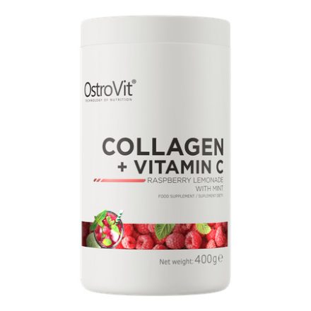Ostrovit Kollagén + C Vitamin 400g Málnás Limonádé Mentával